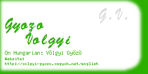 gyozo volgyi business card